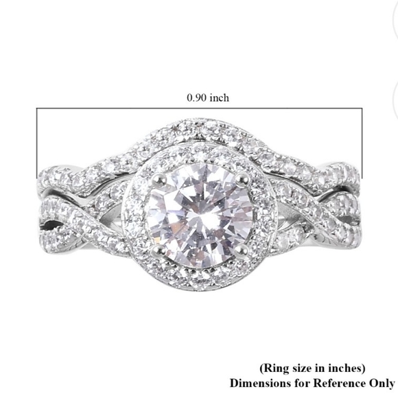 NEW Lustro Stella Diamond Wedding Set Size 7 - Picture 13 of 13